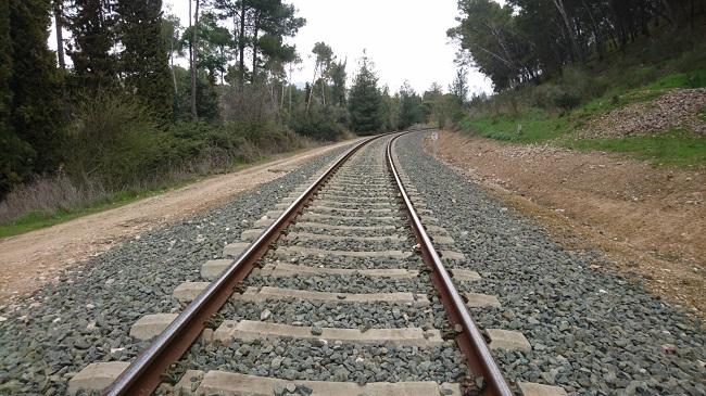 Vías del tren en la provincia de Granada. 