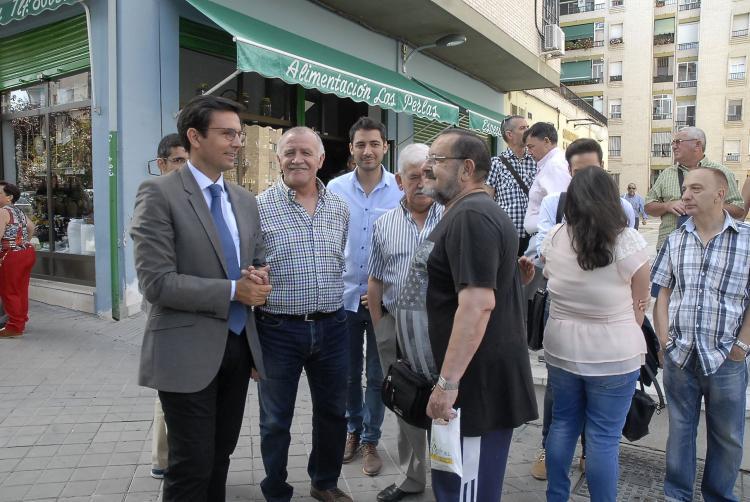 Cuenca, durante su visita a La Chana.