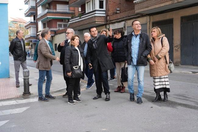 Los socialistas este jueves en LaChana.
