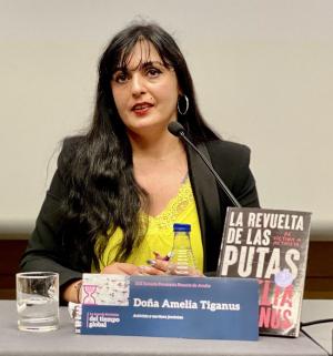 Amelia Tiganus, destacada activista contra el sistema prostitucional y autora del libro 'La revuelta de las putas'.
