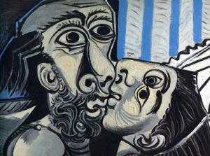 'El beso' (1969), Pablo Picasso.