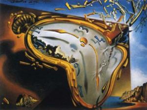 'Reloj blando en el momento de la primera explosión', de Salvador Dalí.