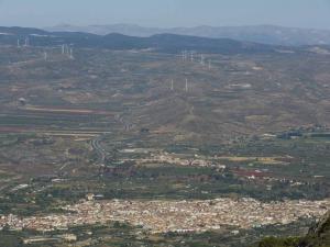Vista de Dúrcal desde Sierra Nevada.