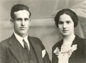 Fabián Mesa García con su esposa, Carmen Díaz.