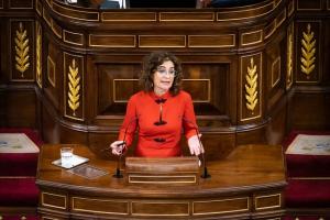 La ministra de Hacienda, María Jesús Montero, defiende ante el Pleno el Proyecto de Ley de Presupuestos Generales del Estado para el año 2021.