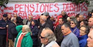 Una de las concentraciones en Granada por pensiones dignas.
