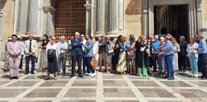 Concentración de jueces y fiscales, a principios de junio, contra las reformas previstas por el Gobierno.