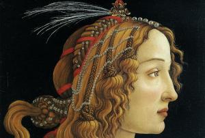 Retrato de una joven, de Botticelli, (1480-1485)