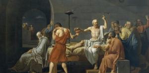 ‘La muerte de Sócrates’, de Jacques-Louis David (1787).