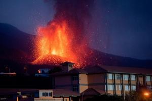 Erupción del volcán Cumbre Vieja, en la Palma.