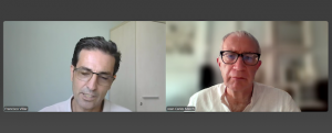 Un momento de la brillante conversación de Francisco Villar con Joan Carles March.