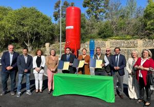 Acto de inauguración de los tratamientos terciarios de aguas residuales en La Herradura
