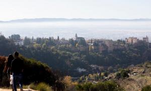 Nube de contaminación sobre Granada. 