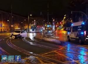 Imagen del lugar del accidente compartida por la Policía Local de Granada. 