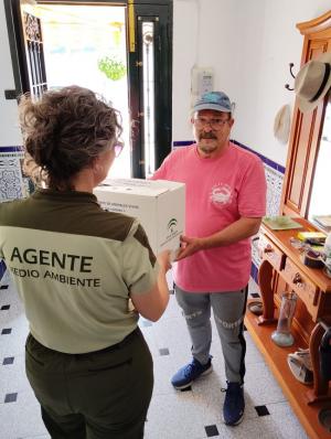Andrés, al entregar el avetorrillo.