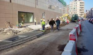 Estado de las obras en la calle Arabial. 