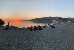 Atardecer en El Peñón de Salobreña.