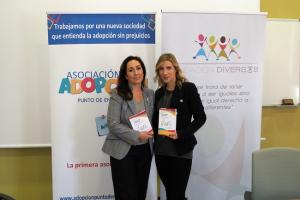 Mercedes Moya Herrero y María Martín Titos, autoras del primer título de la nueva línea editorial, “Colección Diversos”.
