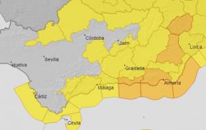 Avisos meteorológicos para este martes en Andalucía. 