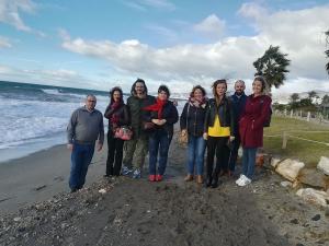 Los representantes de Andalucía por Sí han denunciado la falta de medidas efectivas para evitar los daños que, una vez más, causa un temporal en las playas.