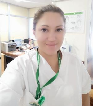 La enfermera Beatriz Arrabal.