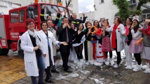 Bomberos de Granada se han sumado a la iniciativa por los niños y niñas hospitalizados.