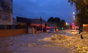 Inundaciones en Bobadilla en las pasadas tormentas. 