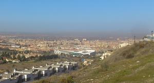 Boina de contaminación sobre Granada. 