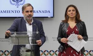 Raquel Ruz y Jacobo Calvo, este viernes en rueda de prensa.