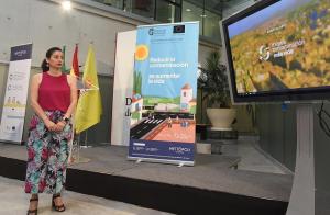 Carmen Fernández, en la presentación de la campaña. 