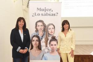 Olvido de la Rosa y Blanca Molina, en la presentación de la campaña.