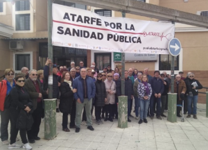 Atarfe en defensa de la sanidad pública.