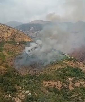 Incendio en el Paraje de la Cerca de Carataunas.