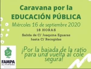 La caravana partirá a las 18.00 horas de Joaquina Eguaras.