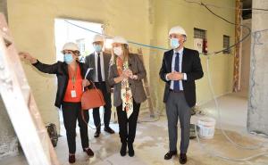 Visita a las obras de ampliación del centro de salud de Ogíjares. 