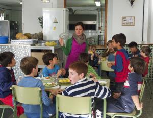 Comedor del colegio Gómez Moreno. 