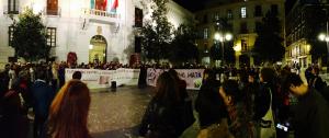 La concentración se ha celebrado en la Plaza del Carmen. 