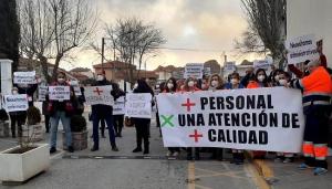 Imagen de archivo de una concentración en Purullena para denunciar el colapso de la Atención Primaria