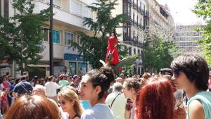 La Tarasca contó con mucha animación en la calle. 