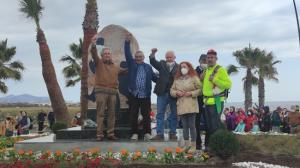 Inauguración del monumento en recuerdo a las víctimas de La Desbandá en Salobreña. 
