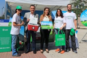 La delegada territorial de Medio Ambiente y Ordenación del Territorio, Inmaculada Oria, y el jefe de Protección Ambiental, Jesús Picazo.