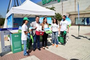 La campaña de concienciación ha llegado este viernes a la capital.