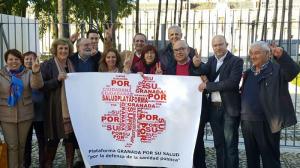 En el Parlamento Andaluz, exigiendo #doshospitalescompletos con participación, cartera de servicios diferenciadas y urgencias finalistas.