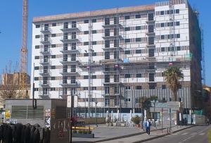 El nuevo edificio de Santa Adela, en una imagen de finales de febrero.