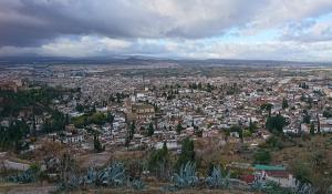 Vista de Granada desde San Miguel Alto. 