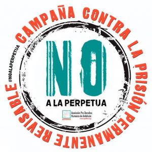 De la campaña de la APDHA contra la prisión permanente revisable.