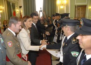 Un momento del acto del Día de la Policía Local.