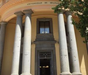 Edificio del Quinto Centenario donde se celebró el examen.