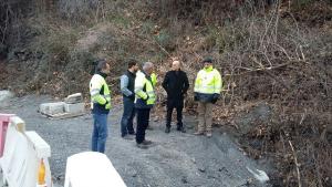 Visita a las obras en Bérchules. 