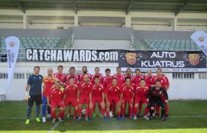 Imagen del `laureado` equipo de fútbol del Colegio de Abogados de Granada.